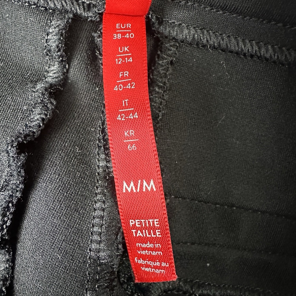 Spanx Slim Straight Perfect Pants Womens Medium Petite Black Stretch Career READ - Picture 4 of 11